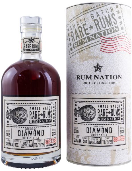Diamond SV 15 Jahre 2005/2020 Whisky Finish Rum Nation 59% vol.