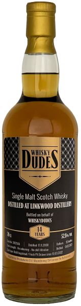 Linkwood 14 Jahre 2008/2023 Fresh PX Sherry Cask Whiskydudes 52,8% vol.