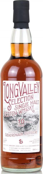 Glendronach 10 Jahre 2009/2019 Sherry Cask LongValley Selection 58,1% vol.