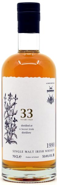 Secret Irish 33 Jahre 1990/2023 Rum Cask White Label 50,4% vol.