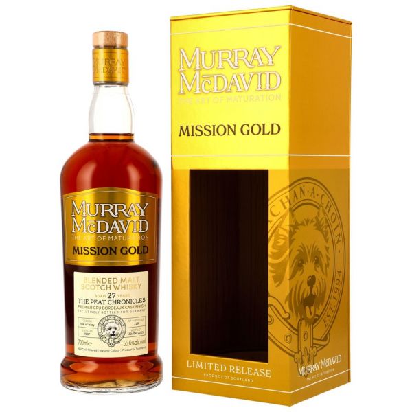 The Peat Chronicles 1997/2025 Premier Cru Bordeaux Murray McDavid Mission Gold 55,6% vol.