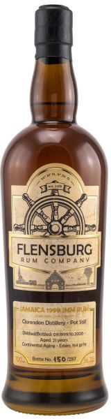 Jamaica (Clarendon) 21 Jahre 1999/2020 Flensburg Rum Company Single Cask 56,2% vol.