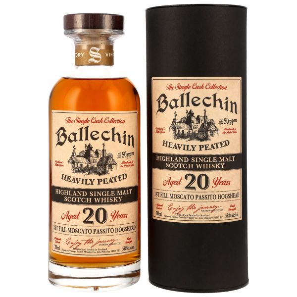 Ballechin 20 Jahre 2006/2026 1st Fill Moscato Passito Wine Cask #801 53,8% vol.