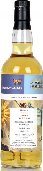 Ardmore 14 Jahre 2000/2014 The Whisky Agency 52,0% vol.