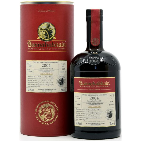 Bunnahabhain (Moine) 22 Jahre 2004/2026 1st Fill PX Single Cask for germany 53,6% vol.