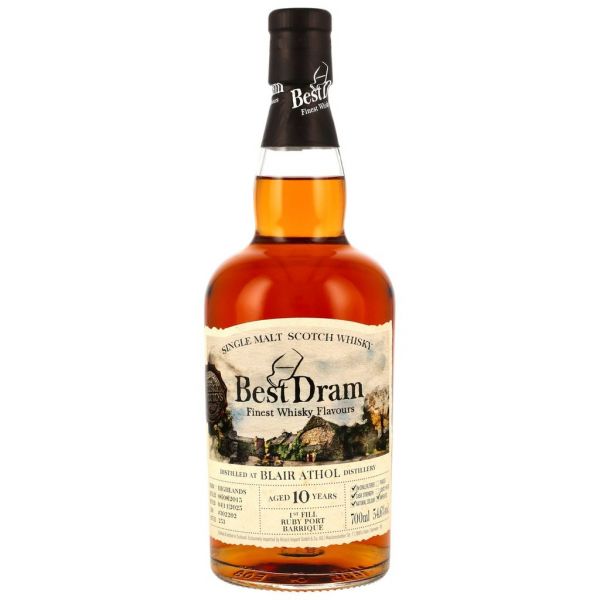 Blair Athol 2015/2025 1st Fill Ruby Port Cask Best Dram 54,6% vol.