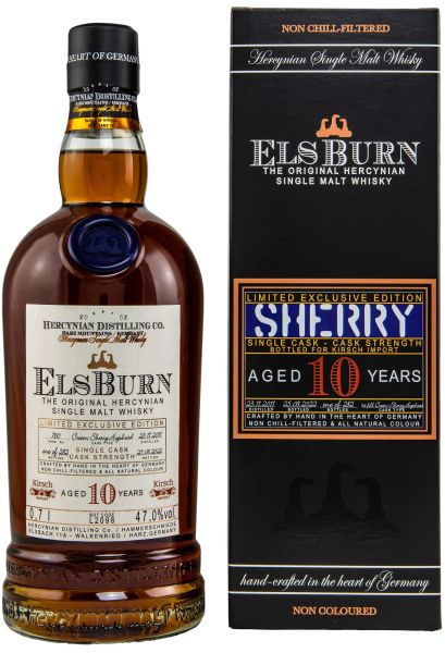 Elsburn 10 Jahre Cream Sherry Hogshead for Kirsch Import 47% vol.