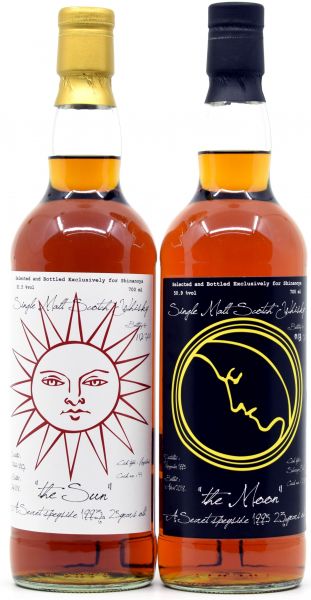 Shinanoya Set - Secret Speyside 1993/2019 The Sun 51,5% vol. + 1995/2019 The Moon 50,9% vol.