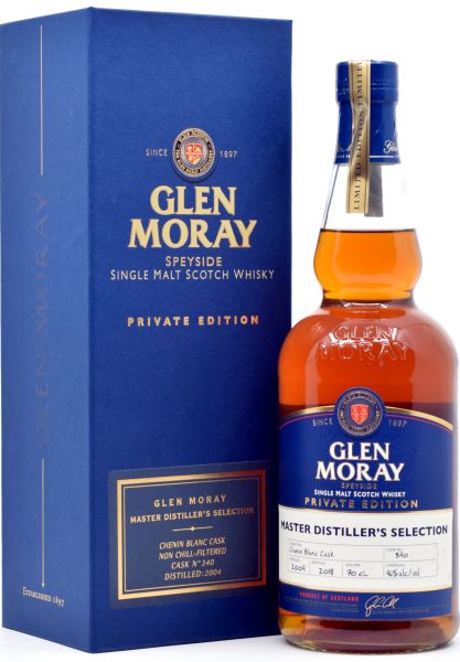 Glen Moray 2004/2018 Master Distiller's Selection Chenin Blanc Single Cask #340 46% vol.