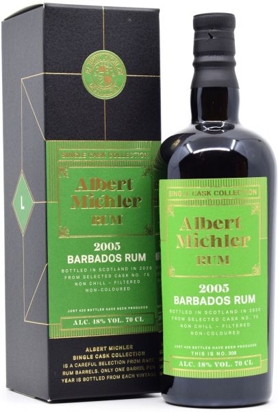 Barbados Rum (Foursquare) 2005/2020 Albert Michler Single Cask Collection Rum 48% vol.
