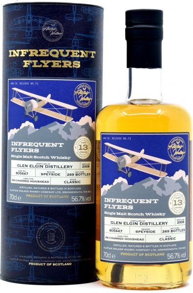 Glen Elgin 13 Jahre 2008/2021 Alistair Walker Infrequent Flyers 56,7% vol.