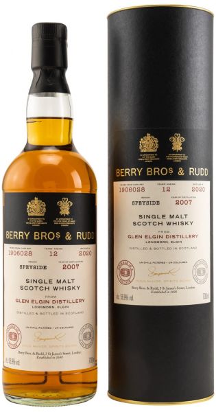 Glen Elgin 12 Jahre 2007/2020 Sherry Cask Berry Bros. &amp; Rudd #1906028 58,9% vol.