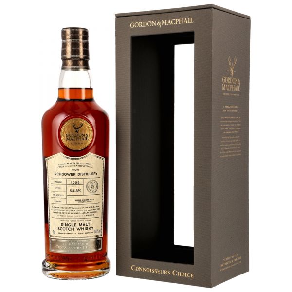 Inchgower 26 Jahre 1998/2025 Sherry Cask Gordon &amp; MacPhail Cask Strength #11274 54,8% vol.