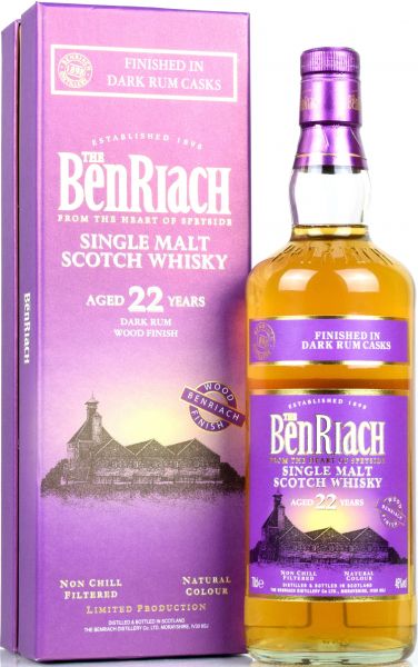 Benriach 22 Jahre Dark Rum Wood Finish