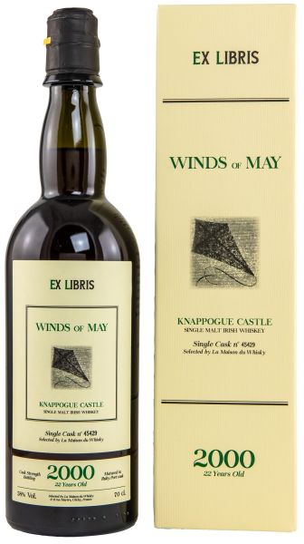 Knappogue Castle 22 Jahre 2000/2022 Ruby Port Cask Ex Libris Winds of May Single Cask 58% vol.