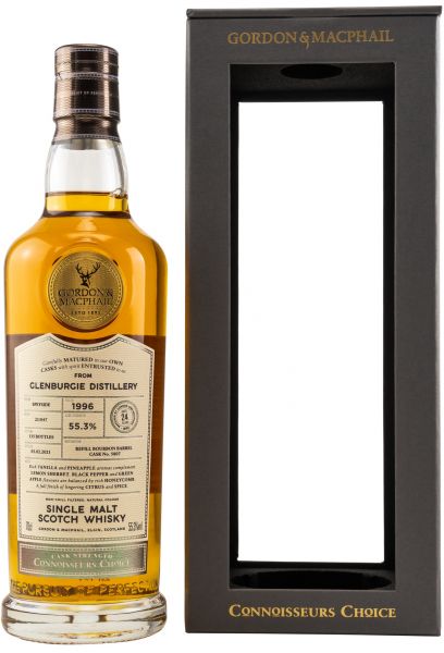 Glenburgie 24 Jahre 1996/2021 Gordon & MacPhail Cask Strength 55,3% vol.