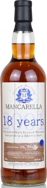 Blended Malt 18 Jahre 2001/2019 Sherry Butt Mancarella & deinwhisky.de 46,1% vol.