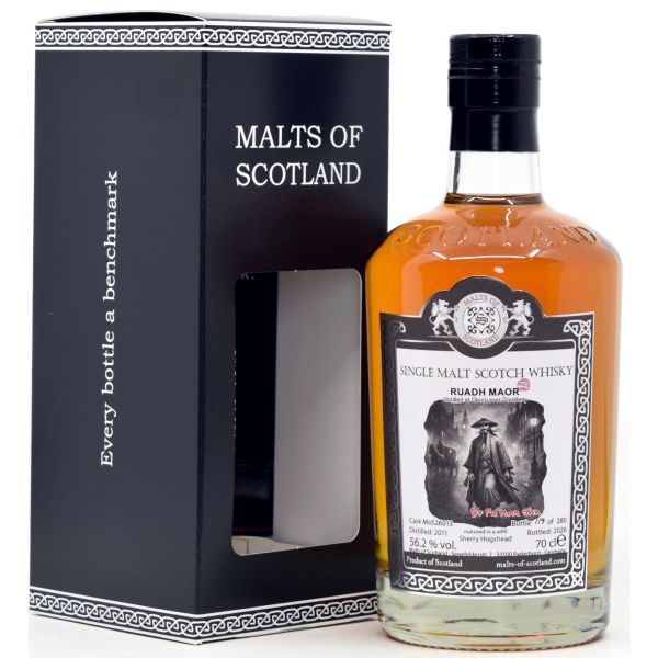 Ruadh Maor (Glenturret) 2011/2026 Sherry Cask Malts of Scotland Dr Fu Man Shu 56,2% vol.