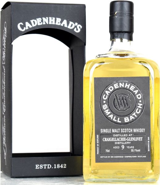 Craigellachie 9 Jahre 2009/2019 Cadenhead's 55,1% vol.