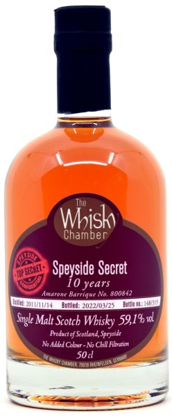 Secret Speyside 10 Jahre 2011/2022 Amarone Cask The Whisky Chamber 59,1% vol.