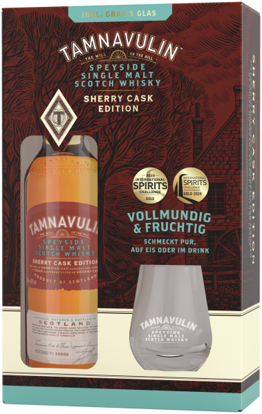 Tamnavulin Sherry Cask Geschenkset mit Glas