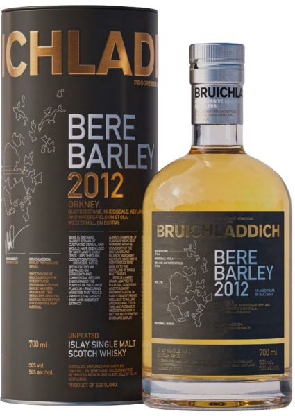Bruichladdich 10 Jahre 2012/2022 Bere Barley 50% vol. (OVP defekt)