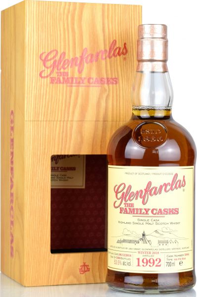 Glenfarclas 26 Jahre 1992/2018 Family Casks W18 #5984 53,5% vol.