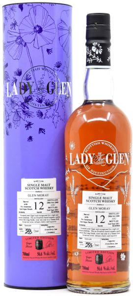Glen Moray 12 Jahre 2008/2021 Amarone Cask Lady of the Glen 56,6% vol.