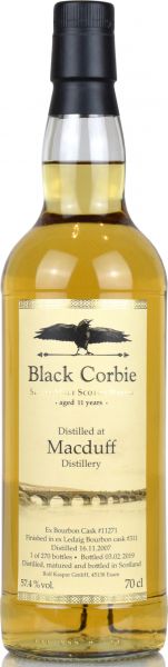 Macduff 11 Jahre 2007/2018 Ledaig-Cask Finish Black Corbie 57,4% vol.