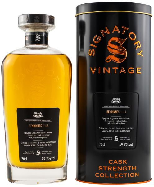 Benrinnes 25 Jahre 1995/2020 Signatory Vintage Cask Strength for Germany 49,7% vol.