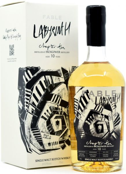Inchgower 10 Jahre Fable Whisky Chapter Ten Labyrinth 59% vol.