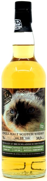 Bruichladdich (Rhinns) 11 Jahre 2011/2023 Svenska Eldvatten Cat Label 59,3% vol.