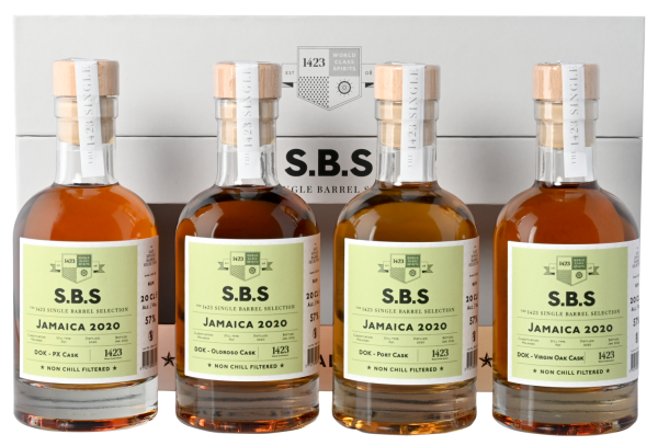 S.B.S. Jamaica DOK Geschenkbox 4x 200 ml 57% vol.