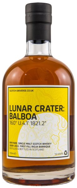 Lunar Crater: Balboa 2009/2022 1st Fill Rioja Wine Scotch Universe 52,4% vol.