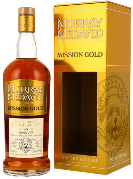 Macduff 26 Jahre 1997/2024 Oloroso & Pauillac Wine Casks Murray McDavid 47,9% vol.