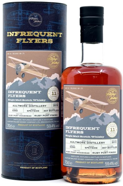 Aultmore 11 Jahre 2010/2021 Ruby Port Cask Alistair Walker Infrequent Flyers 59,4% vol.
