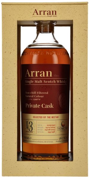 Arran 13 Jahre 2009/2023 Exclusive Cask for The Nectar 56,7% vol.