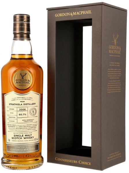 Strathisla 18 Jahre 2006/2024 Sherry Cask Gordon & MacPhail Cask Strength 60,7% vol.