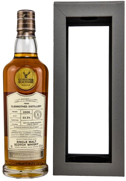 Glenrothes 16 Jahre 2006/2022 Sherry Cask Gordon & MacPhail Cask Strength 53,3% vol.