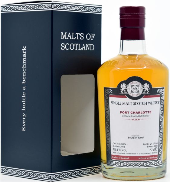 Port Charlotte 19 Jahre 2004/2023 Malts of Scotland 48,4% vol.