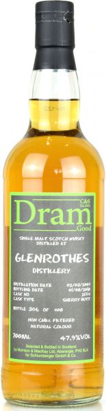 Glenrothes 11 Jahre 2007/2018 Sherry Cask C&S Dram Good #2554 47,9% vol.
