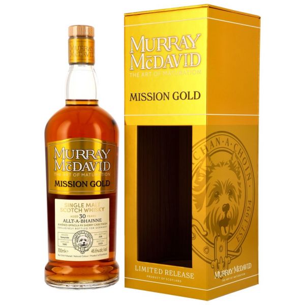 Allt-a-Bhainne 30 Jahre 1995/2025 PX Sherry Murray McDavid Mission Gold 46,6% vol.