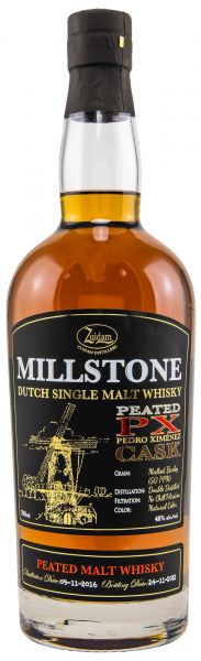 Millstone 2016/2022 Peated PX Sherry Cask 46% vol.