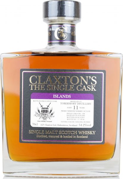 Tobermory 11 Jahre 2008/2019 PX Sherry Claxton's for deinwhisky.de 54,2% vol.
