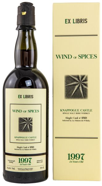 Knappogue Castle 24 Jahre 1997/2022 Sherry Cask Ex Libris Wind of Spices Single Cask 54,4% vol.