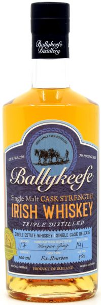Ballykeefe Cask Strength Irish Single Malt Whiskey Single Cask #117 56% vol.