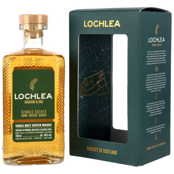 Lochlea Orchard &amp; Oak - Bourbon, Virgin Oak &amp; Calvados 46% vol.
