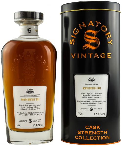 North British 28 Jahre 1991/2020 Sherry Cask Signatory Vintage Cask Strength Collection #262083