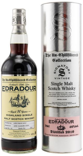 Edradour 10 Jahre 2010/2020 SV Un-Chillfiltered Collection #51
