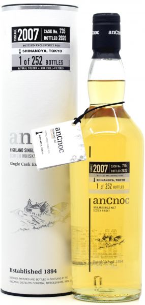 An Cnoc 13 Jahre 2007/2020 exclusive for Shinanoya #735 50,9% vol.